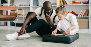 Therapist Having a Speech Therapy for Autism Session with a Patient